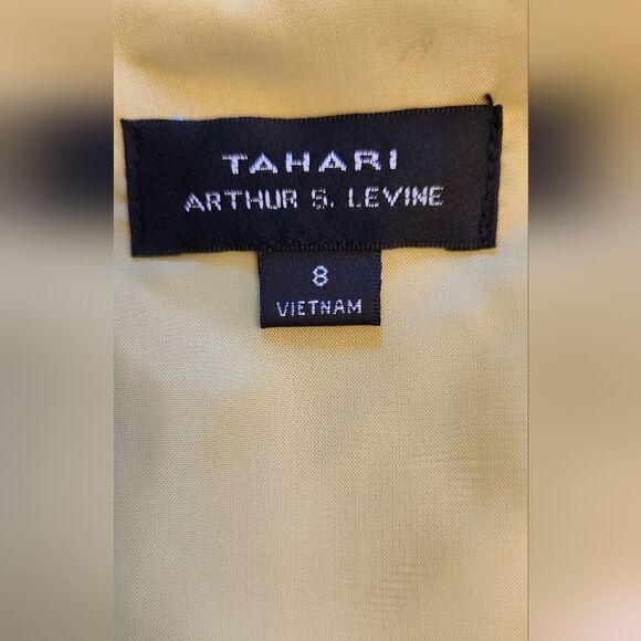 TahariโLime Green and Cream Sleeveless Dress - Picture 6 of 6